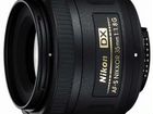Объектив Nikon 35mm f/1.8G AF-S DX Nikkor объявление продам