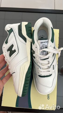 Новые new balancr 550 white green 38-40p