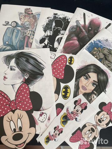 Термотрансферы, наклейки на одежду