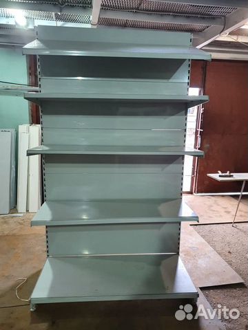 Стеллаж металлический пристенный 400 шт