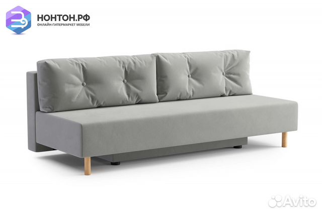 Диван еврокнижка Сайле светло-серый