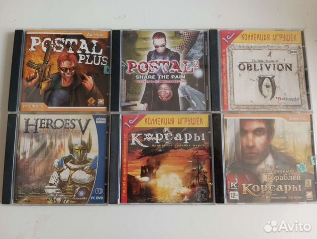 Старые диски с играми на пк