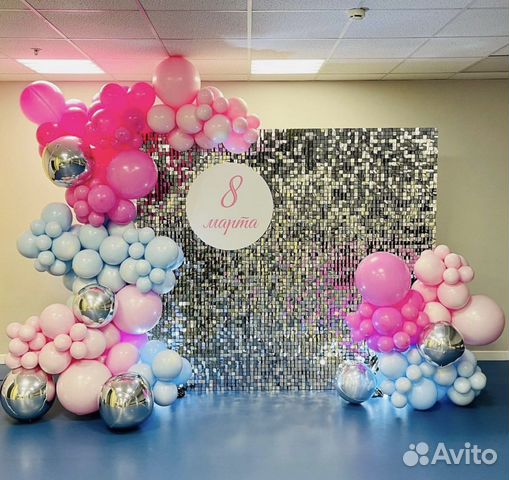 Фотозона. Фотозоны в аренду. Пайетки Баннер