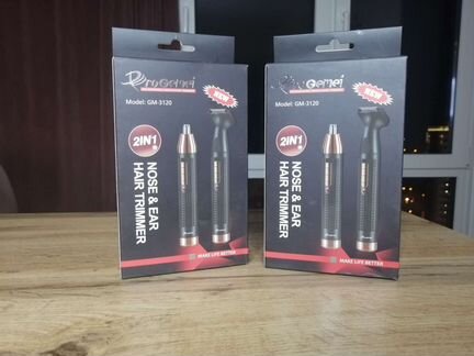 Триммер мужской ProGemei, 2 в 1, акб. Новые