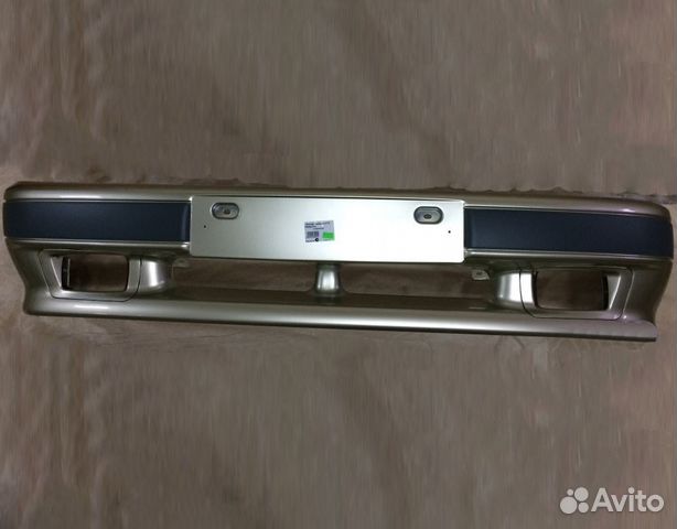 Бампер передний ваз 2114, полоса, цвет Нефертити