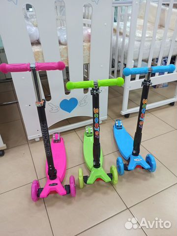 Самокат 3-х колесный,складной (в ассортименте)