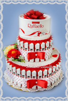 Торт из киндеров. Подарок из киндер-шоколадок