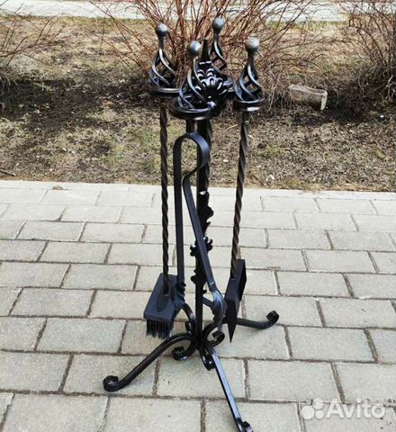 Кочерга совок щётка для камина