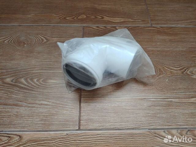 Отвод по 90г ф80мм алюминиевый для дымохода