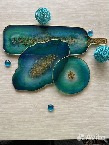 Сервировочные блюда, доски, тарелки