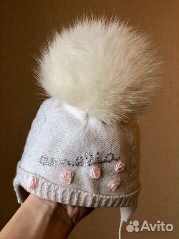 Шапочка на новорожденную девочку