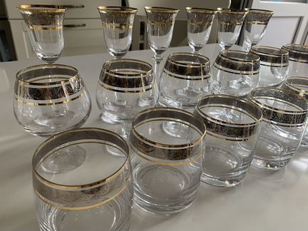 Фужеры бокалы богемия