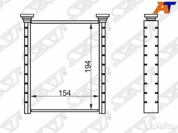 Радиатор отопителя салона toyota yaris