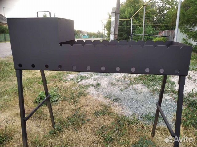 Мангал с растопкой