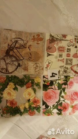 Салфетки для декупажа, цветочный сюжет и новогодни