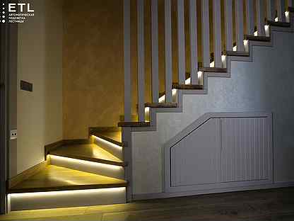 Подсветка лестницы с датчиками движения