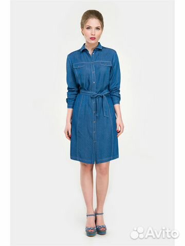 Новое польское платье-рубашка 50-52р-ра