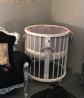 Кроватка матрасы трансформер круглая Royal Baby со