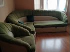 Угловой диван и кресло б/у объявление продам