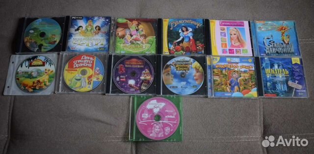 Диски с компьютерными играми разных жанров