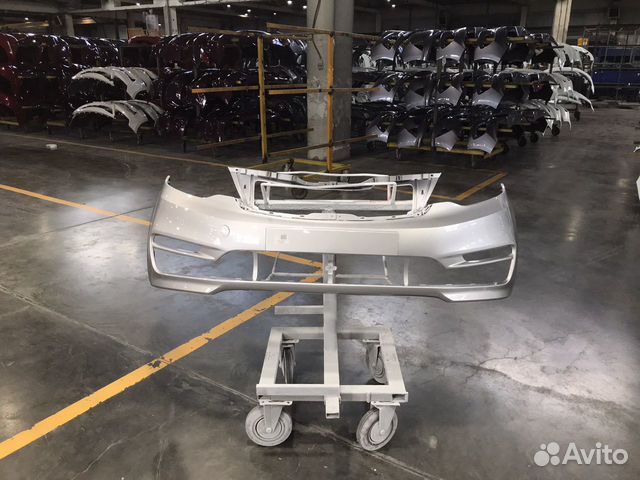 Бампер передний Kia Rio 3 рестайлинг 2015-2017