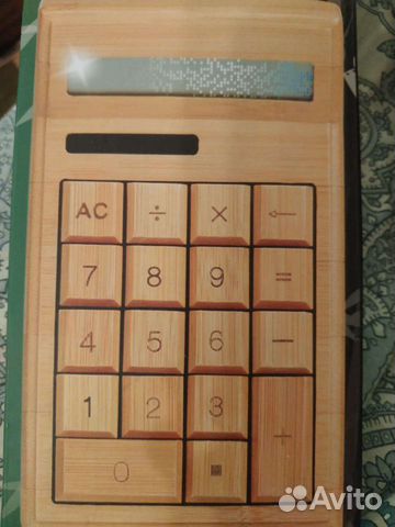 Калькулятор бамбуковый