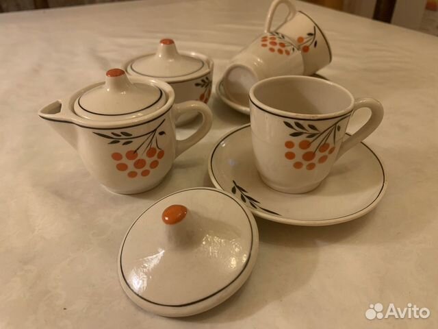 Чайный сервиз СССР керамический детский