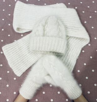 Комплект из собачей шерсти