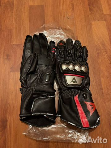 Мото перчатки Dainese Full Metal 6 чёрные-кр с лог