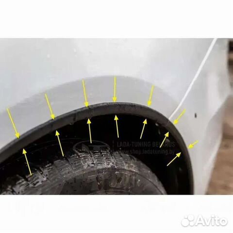 Защитные накладки на арки Веста