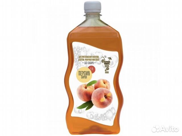 Сироп для коктейлей Персик Черное море 1л