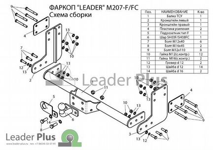 Фаркоп mercedes sprinter \ crafter Шар FC