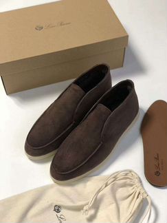 Зимние лоферы Loro Piana Open Walk (с мехом)