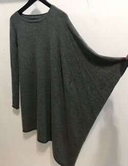 Кашемировое пончо/платье/свитер/джемпер zara