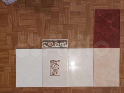Плитка керамическая (21 кв.м стены, 4 кв.м пол)