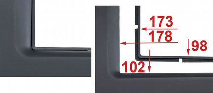 Переходная рамка Chrysler Dodge 04-11 6510