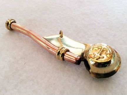 Подвеска Морской свисток №2 (работает) медь + лату