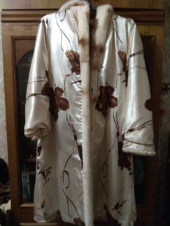 Шуба норковая с капюшоном 46-48