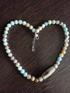 Ожерелье, бусы, чокер, нат. опал