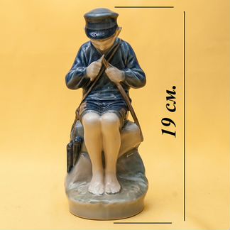Фарфоровая Статуэтка Мальчик Пастух Дания, 50-е гг