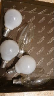 Лампочки цоколь Е14 на 40 и 60 ватт