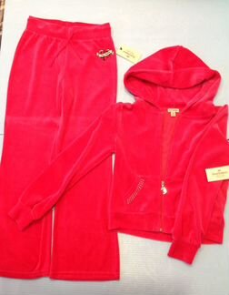 Новый Модный велюровый спортивной костюм для девоч