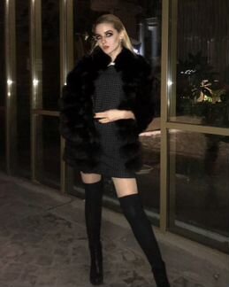 Шубка трансформер из песца