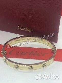 Золотой браслет с бриллиантами Картье Лов