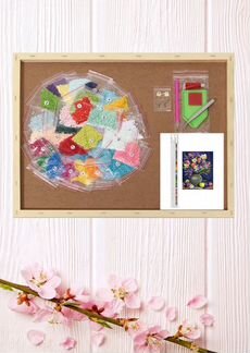 Картина стразами «Ваза с цветами» 40х50