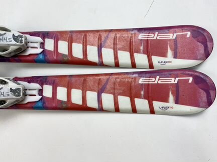 Горные лыжи детские 110 для девочки розовые