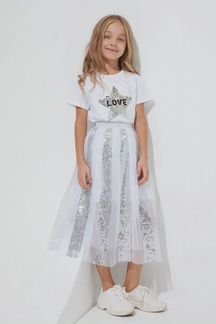 Юбка - пачка с пайетками для девочки