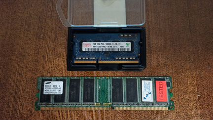 Оперативная память 256 mb и 1 gb