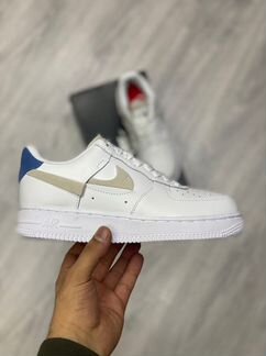 Nike Air Force 1 бело - синие