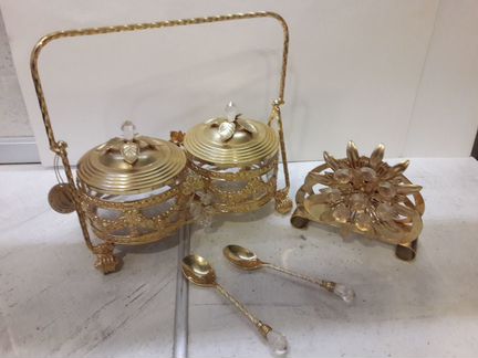 Сахарница/Вареница+Салфетница (набор) Swarovski
